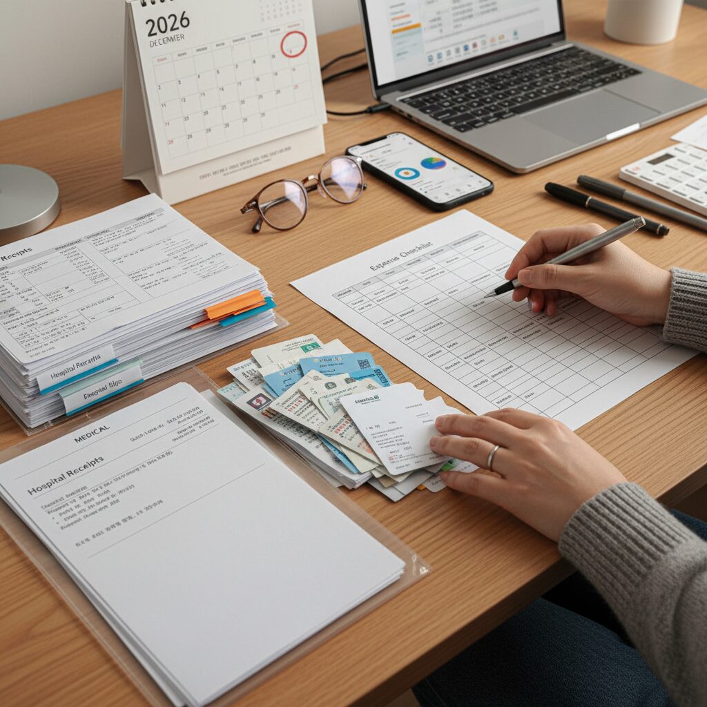 2026년 연말정산을 위한 병원 영수증과 카드 영수증 정리 방법