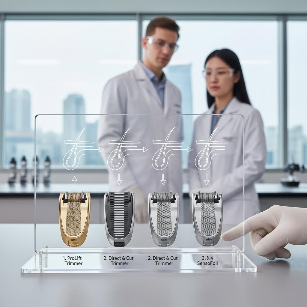 브라운 시리즈9 프로 플러스 4단계 멀티커팅 기술 설명