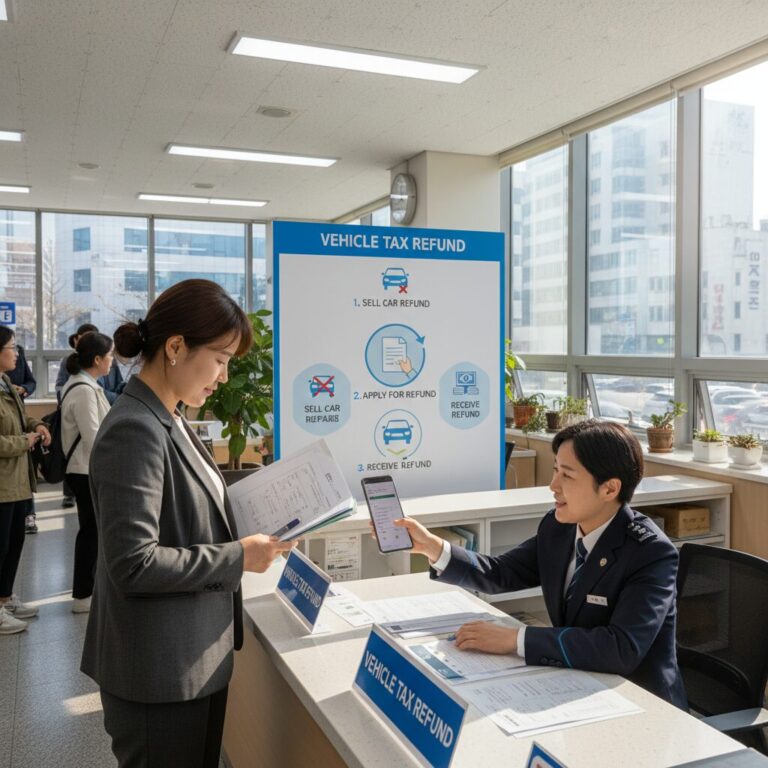자동차 매도 시 자동차세 환급 신청 과정 요약