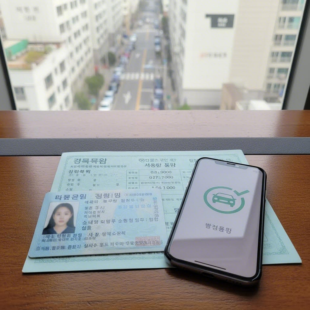 자동차세 환급 신청에 필요한 신분증 등록증 통장 사진