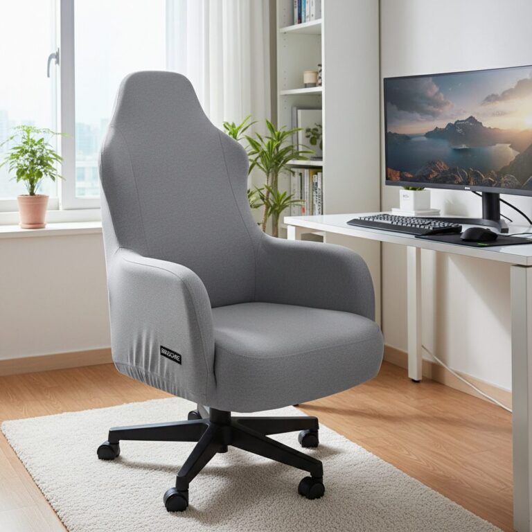 커버를 씌워 깔끔해진 게이밍 의자