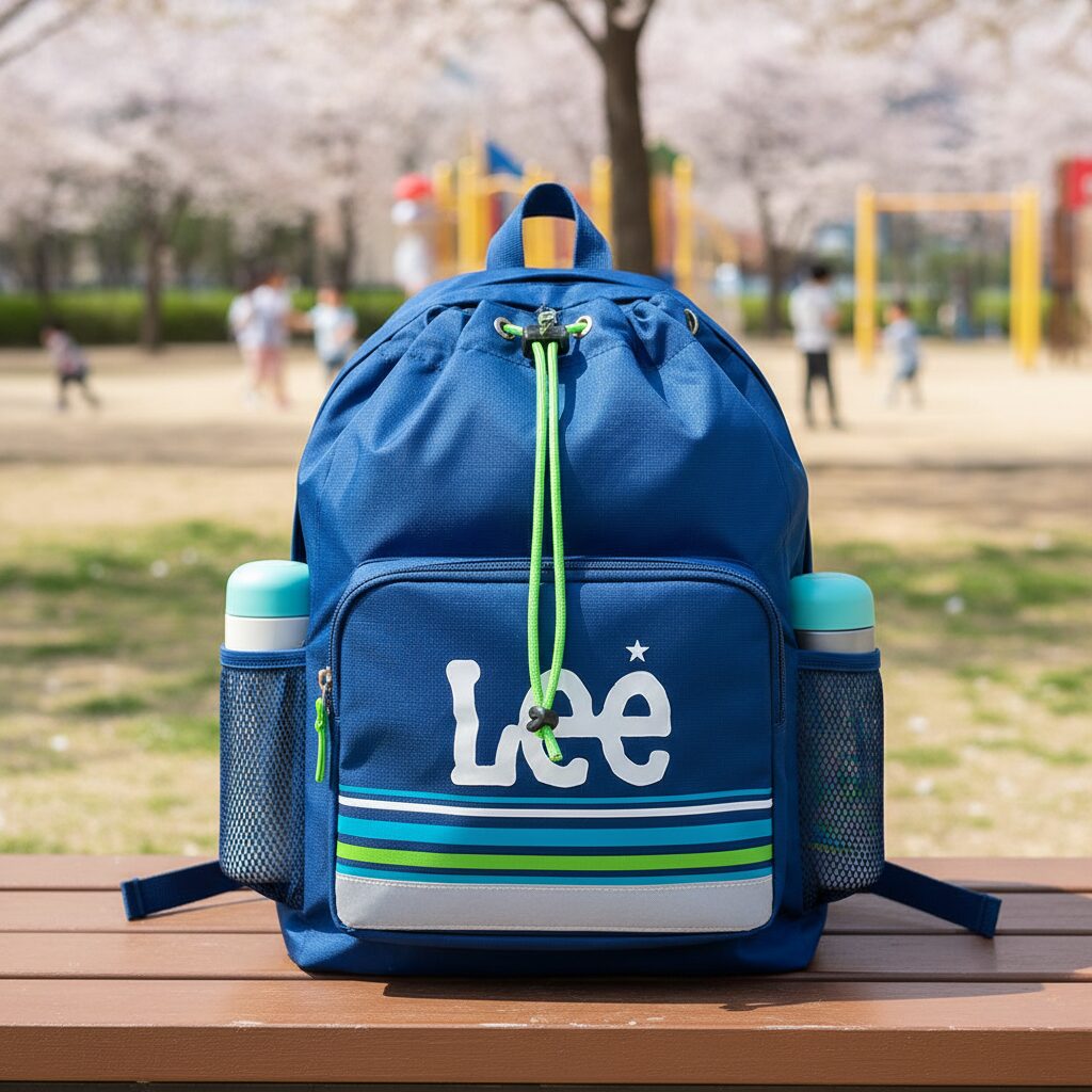 LEE 키즈 스트링 백팩 전면 디자인