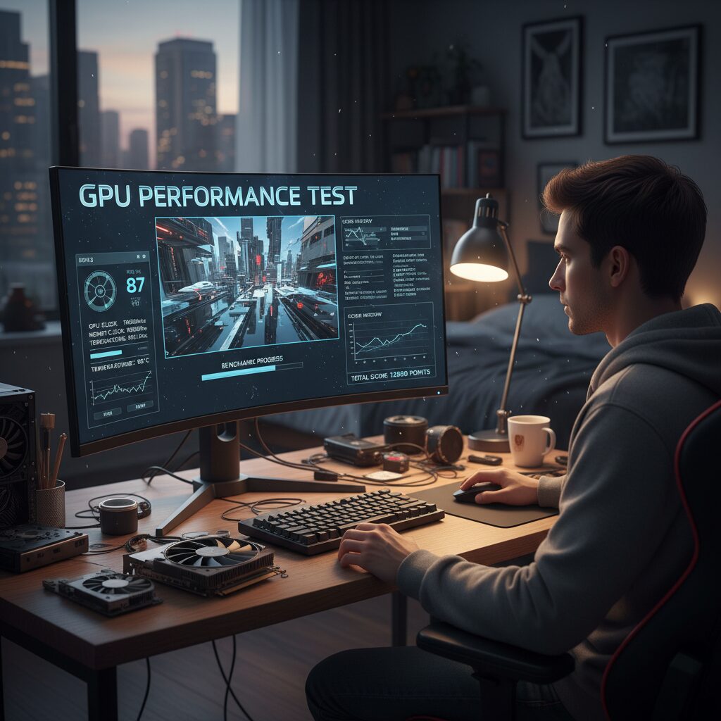 중고 그래픽카드 성능 테스트 프로그램 실행 화면