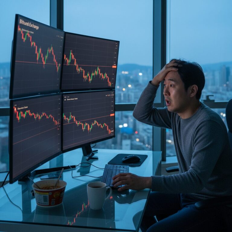 빗썸 거래소 비트코인 가격 급락 차트 그래프