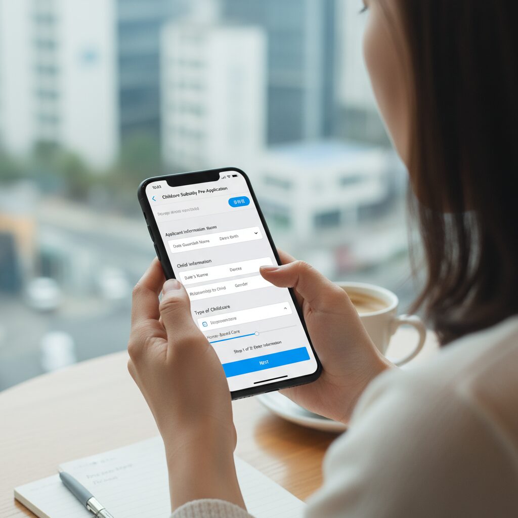 2026년 유아학비 사전신청 방법과 필수 체크사항 복지로 모바일 앱에서 유아학비 사전신청 화면