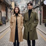 여자 버버리 트렌치코트 선택법 켄싱턴 첼시 핵심 비교 켄싱턴과 첼시 트렌치코트 실루엣 비교 사진