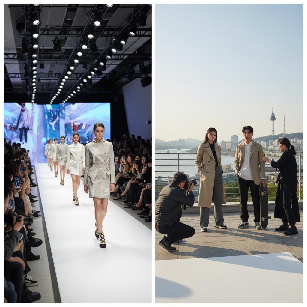 에스팀 공모주 청약 상장일 전망 분석 에스팀 소속 모델들이 패션쇼와 광고 활동을 하는 모습