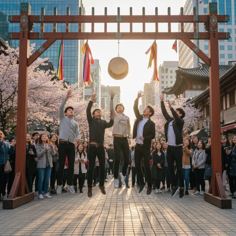뜨거운 굴배추국이 담긴 냄비와 밥그릇