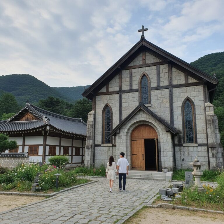 넷플릭스 드라마 레이디두아 촬영지 안성 미리내성지 103위 성당 외관