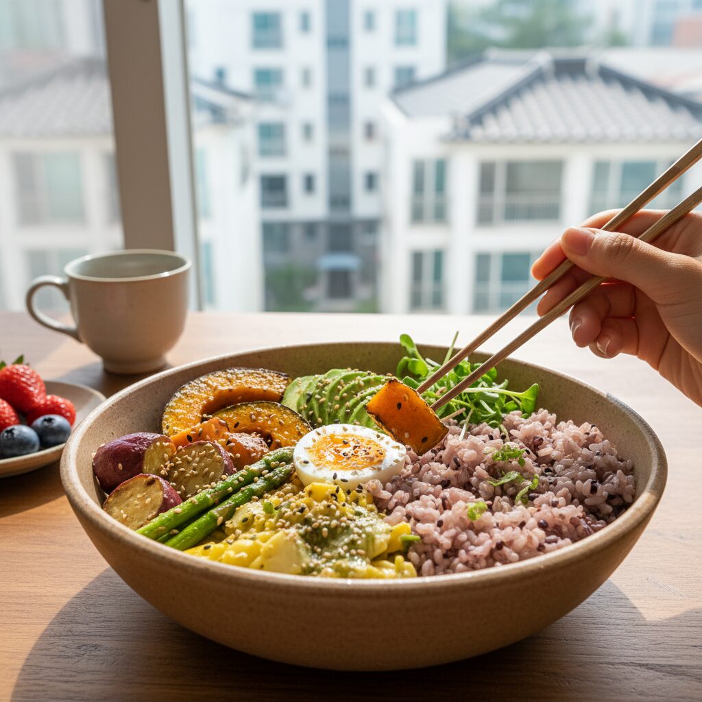 파라다이스그레인으로 만든 건강한 보울 요리