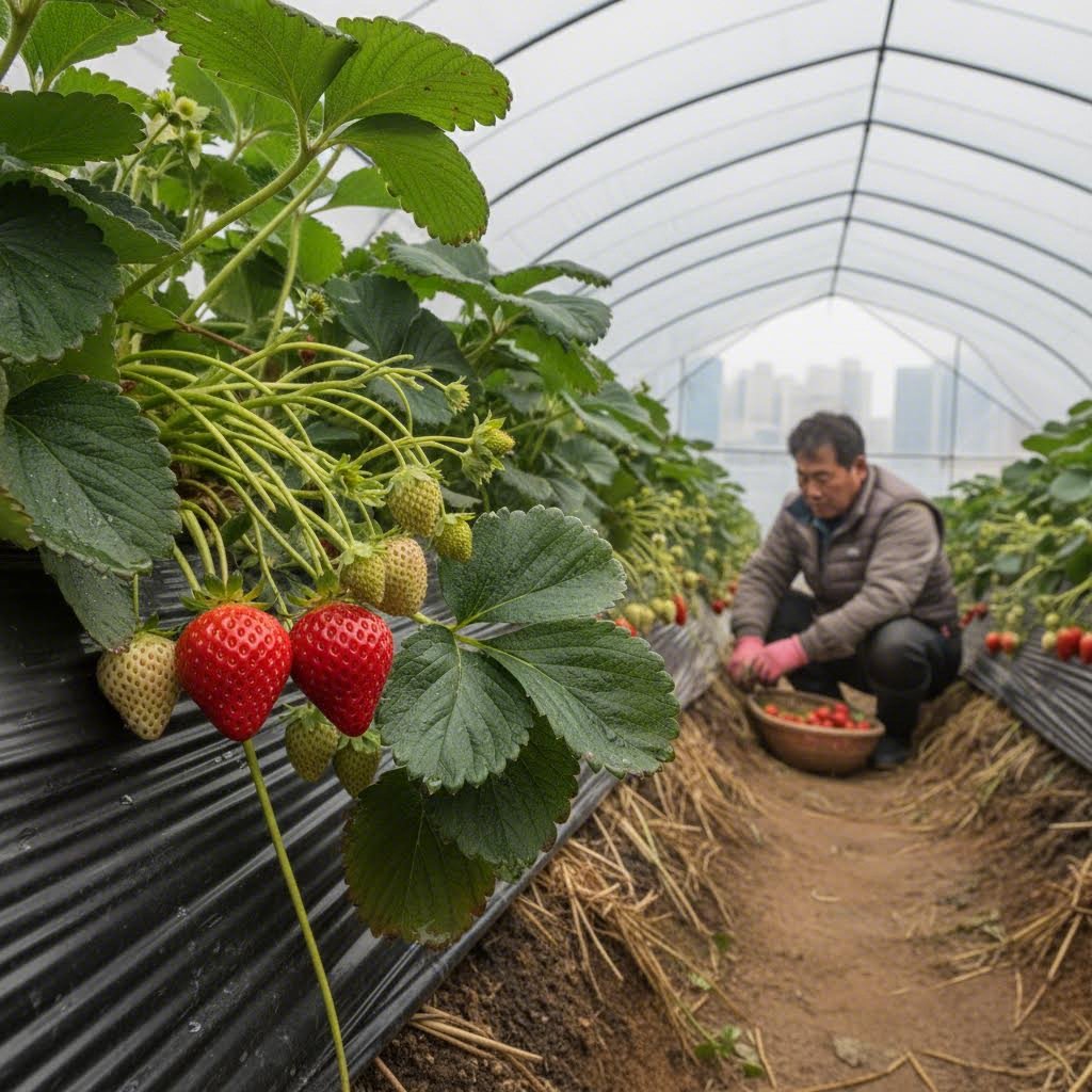 딸기 칼로리와 효능 제대로 알고 건강하게 즐기기 겨울철 비닐하우스에서 재배되는 신선한 딸기
