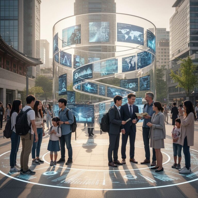 창가에 배치된 낮은 소파와 수납 침대가 있는 밝은 자취방 인테리어