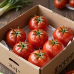 대저 짭짤이 토마토가 신선하게 포장된 박스