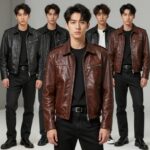 2026년 봄 레더자켓 선택 가이드와 스타일링 트렌드 여러가지 스타일의 레더자켓을 코디한 사진