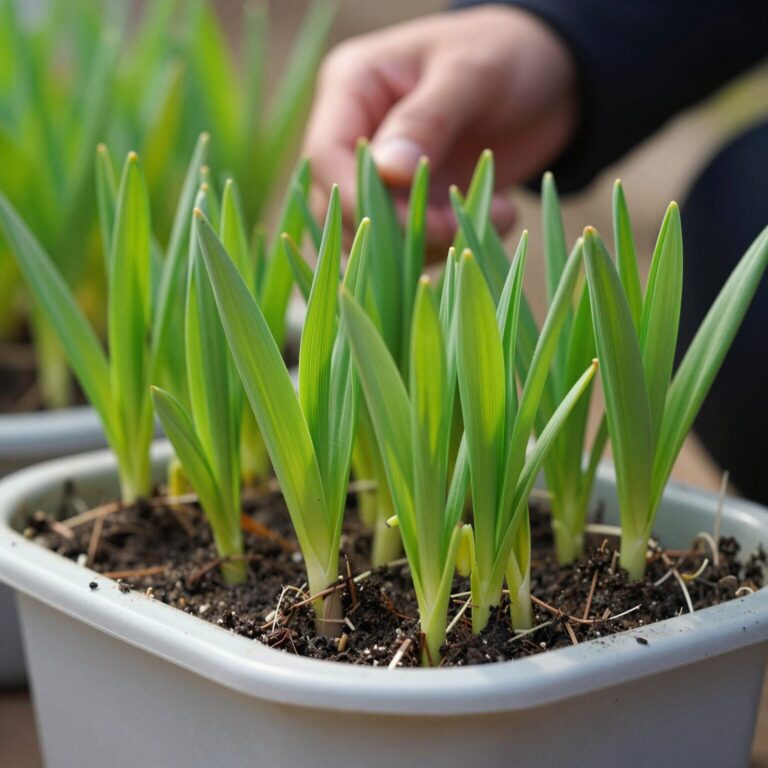 화분에 심겨진 싱싱한 봄미나리