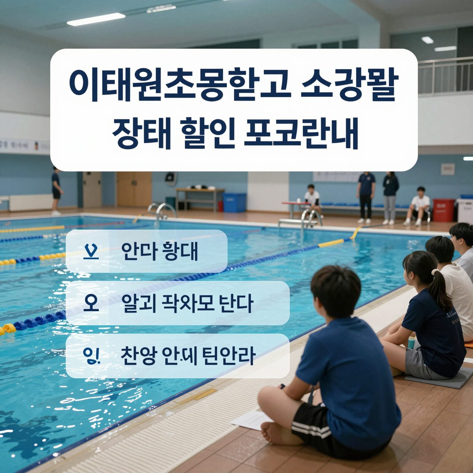 이태원초등학교 수영장 장애인 할인 프로그램 안내